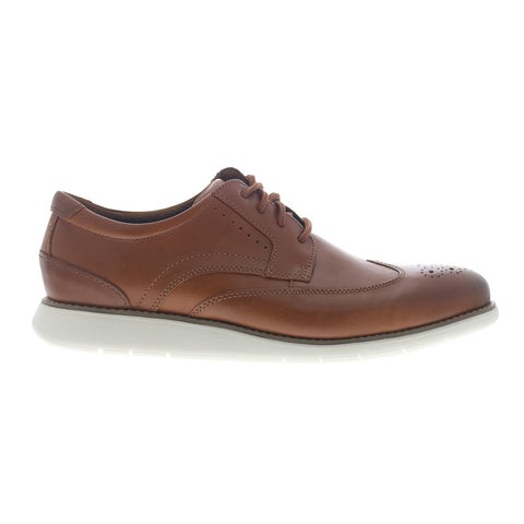 Rockport Total Motion Craft Wingtip CJ1321 Mens Brown Wide Oxfords Shoes