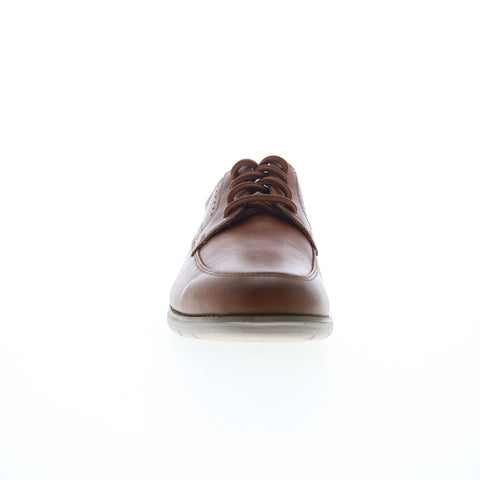 Rockport Total Motion Craft Apron Toe Mens Brown Wide Oxfords Casual Shoes