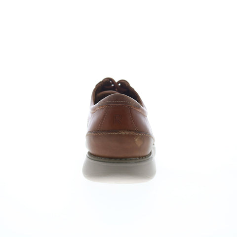 Rockport Total Motion Craft Apron Toe Mens Brown Wide Oxfords Casual Shoes