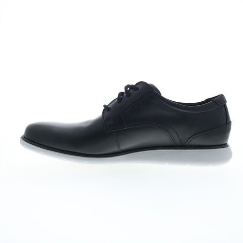 Rockport Total Motion Craft Plain Toe Mens Black Wide Oxfords Shoes