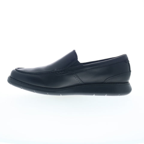 Rockport Total Motion Craft Venetian Mens Black Wide Loafers Casual Shoes