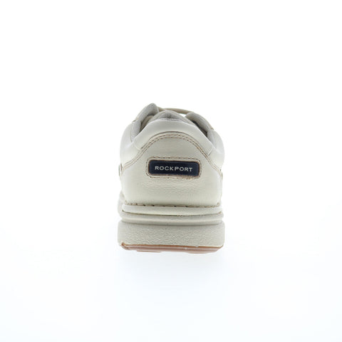 Rockport Eureka CJ1552 Mens White Leather Lace Up Lifestyle Sneakers Shoes