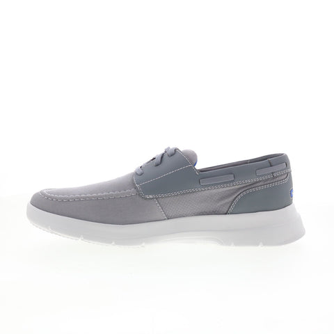 Rockport TFM Cayden Boat CJ1616 Mens Gray Loafers & Slip Ons Boat Shoes Shoes