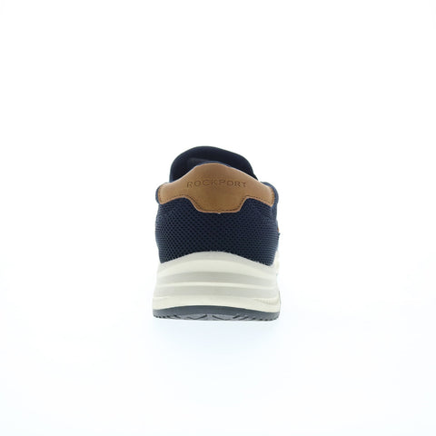 Rockport Fulton Slip On CJ1659 Mens Blue Canvas Lifestyle Sneakers Shoes