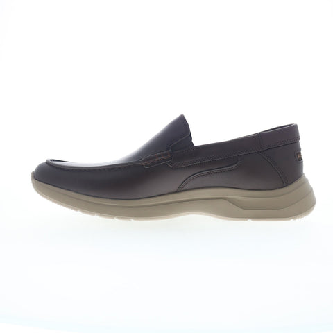 Rockport Patterson Moc Toe Slip On CJ1988 Mens Brown Loafers Casual Shoes