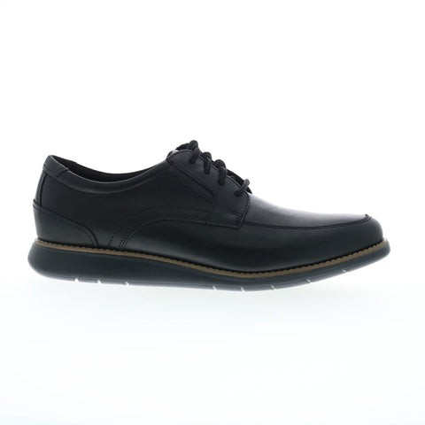Rockport Total Motion Craft Apron Toe Mens Black Oxfords Casual Shoes