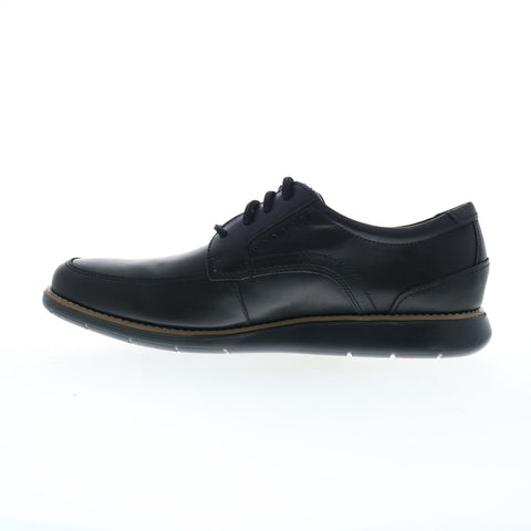 Rockport Total Motion Craft Apron Toe Mens Black Wide Oxfords Casual Shoes
