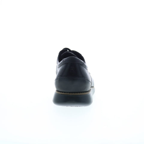 Rockport Total Motion Craft Apron Toe Mens Black Wide Oxfords Casual Shoes