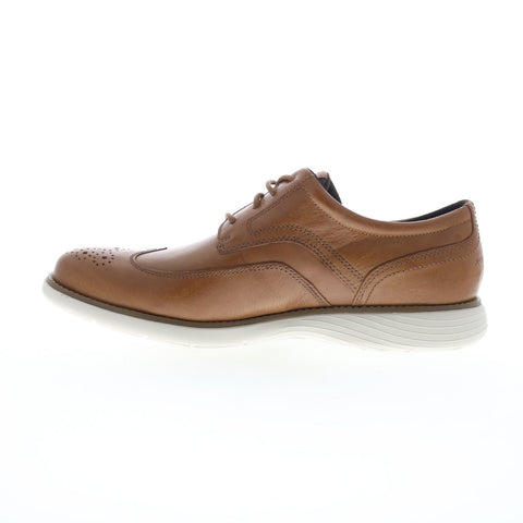Rockport Garett Wingtip Mens Brown Wide Oxfords Wingtip & Brogue Shoes