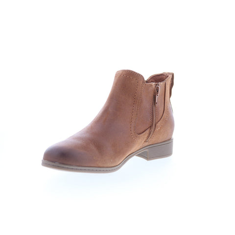 Cobb Hill Crosbie Panel CJ2618 Womens Brown Wide Ankle & Booties Boots
