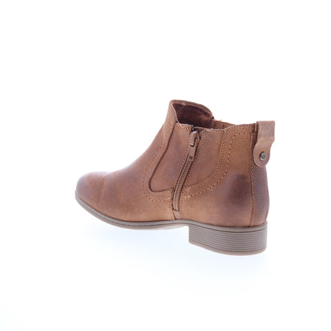 Cobb Hill Crosbie Panel CJ2618 Womens Brown Leather Ankle & Booties Boots