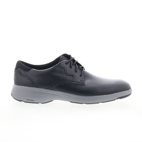 Rockport Noah Plain Toe Mens Black Wide Oxfords & Lace Ups Plain Toe Shoes