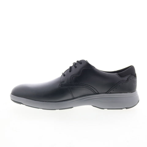 Rockport Noah Plain Toe Mens Black Wide Oxfords & Lace Ups Plain Toe Shoes