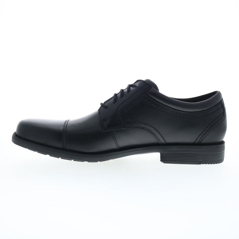 Rockport Isaac Cap toe CJ2760 Mens Black Oxfords & Lace Ups Cap Toe Shoes