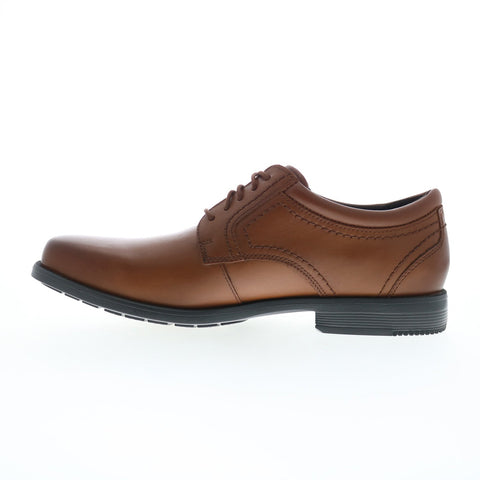 Rockport Isaac Plain Toe Mens Brown Wide Oxfords Plain Toe Shoes