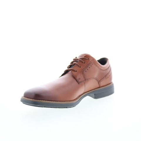 Rockport Next Gen Plain Toe CJ2867 Mens Brown Wide Oxfords Plain Toe Shoes