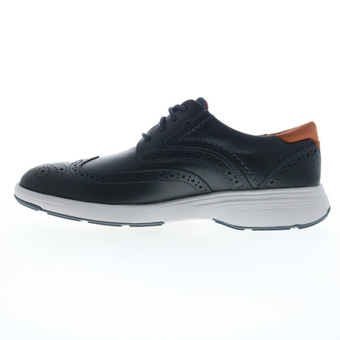 Rockport Noah Wingtip Mens Blue Wide Oxfords Wingtip & Brogue Shoes