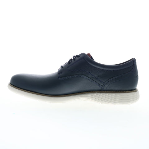 Rockport Garett Plain Toe Mens Blue Oxfords & Lace Ups Plain Toe Shoes