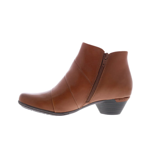 Cobb Hill Laurel New Bootie CJ3159 Womens Brown Ankle & Booties Boots