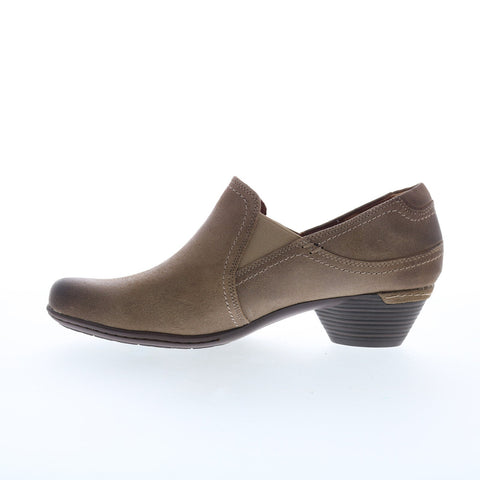 Cobb Hill Laurel V Shootie CJ3167 Womens Brown Leather Ankle & Booties Boots