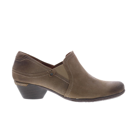 Cobb Hill Laurel V Shootie CJ3167 Womens Brown Leather Ankle & Booties Boots