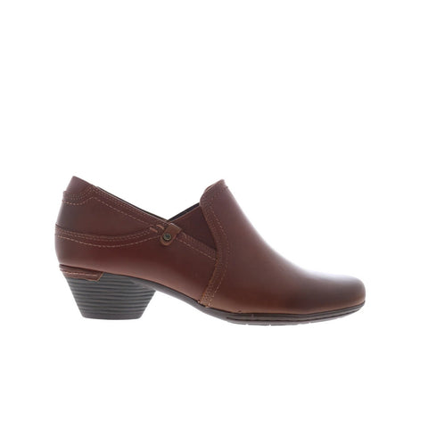 Cobb Hill Laurel V Shootie CJ3169 Womens Brown Leather Ankle & Booties Boots