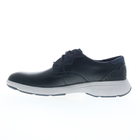 Rockport Noah Plain Toe Mens Blue Wide Oxfords & Lace Ups Plain Toe Shoes