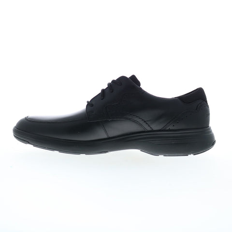 Rockport Noah Apron Toe Mens Black Wide Oxfords & Lace Ups Casual Shoes