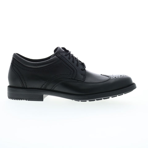 Rockport Isaac Wingtip Mens Black Wide Oxfords Wingtip & Brogue Shoes