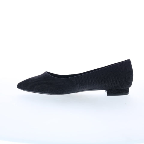 Rockport Total Motion Adelyn CJ3306 Womens Black Canvas Ballet Flats Shoes