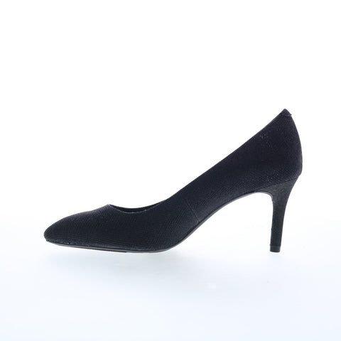 Rockport Total Motion 75MM Pointed Toe Womens Black Wide Pumps Heels Shoes