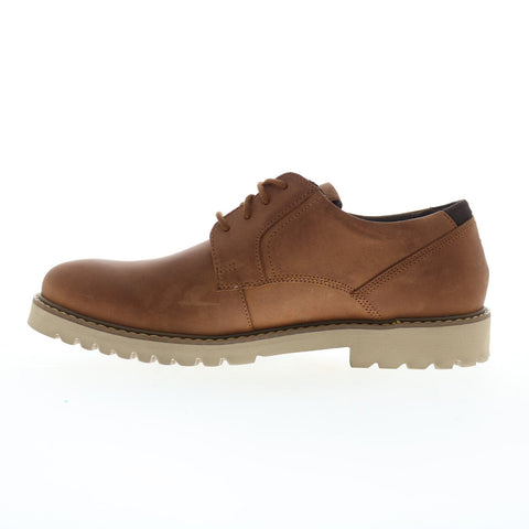 Rockport Maverick Plain Toe Oxofrd Mens Brown Oxfords Plain Toe Shoes