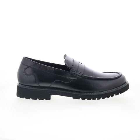 Rockport Maverick Penny Mens Black Wide Loafers & Slip Ons Penny Shoes