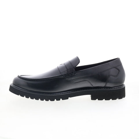 Rockport Maverick Penny Mens Black Wide Loafers & Slip Ons Penny Shoes