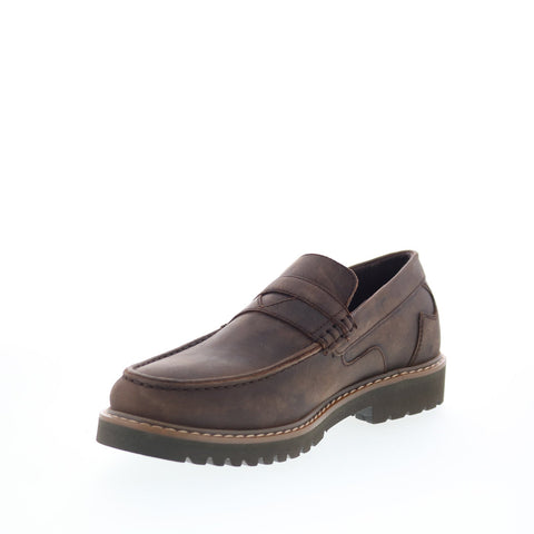 Rockport Maverick Penny CJ3771 Mens Brown Wide Loafers & Slip Ons Penny Shoes