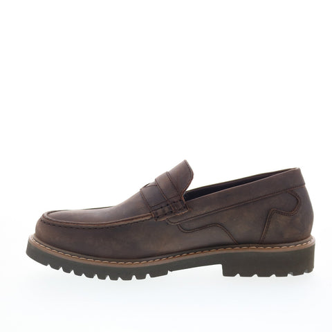 Rockport Maverick Penny CJ3771 Mens Brown Wide Loafers & Slip Ons Penny Shoes