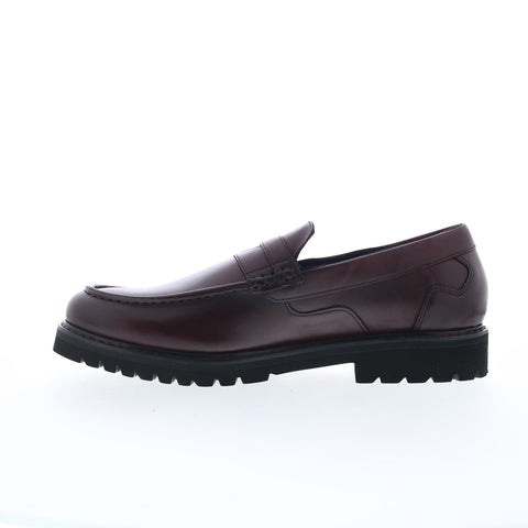 Rockport Maverick Penny CJ3773 Mens Burgundy Wide Loafers & Slip Ons Shoes