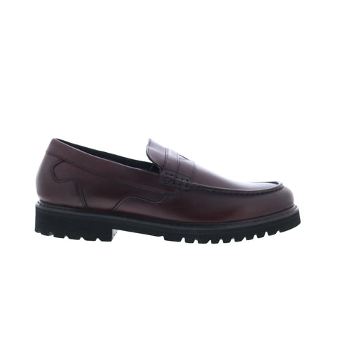 Rockport Maverick Penny CJ3773 Mens Burgundy Loafers & Slip Ons Penny Shoes