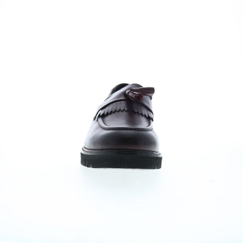 Rockport Maverick Tassel Mens Burgundy Wide Loafers Casual Shoes