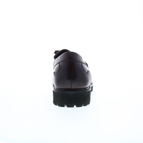 Rockport Maverick Tassel Mens Burgundy Wide Loafers Casual Shoes