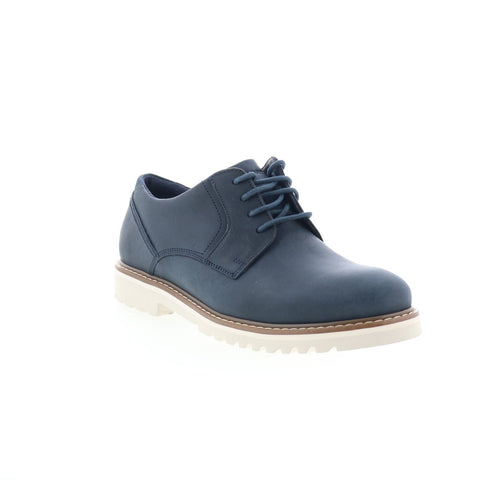 Rockport Maverick Plain Toe Oxford Mens Blue Oxfords Plain Toe Shoes