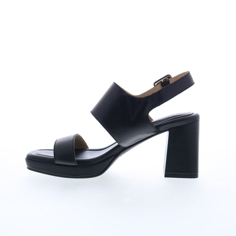 Rockport Aurielia 2 Band Sandal CJ4516 Womens Black Heeled Sandals Shoes