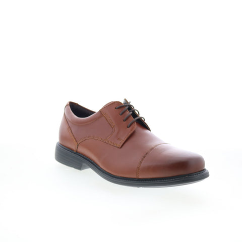 Rockport Charles Road Cap Toe Mens Brown Wide Oxfords & Lace Ups Shoes