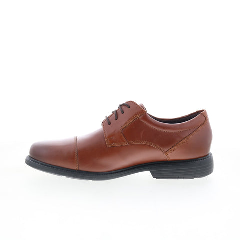 Rockport Charles Road Cap Toe Mens Brown Wide Oxfords & Lace Ups Shoes