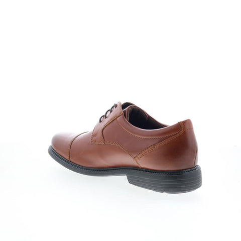 Rockport Charles Road Cap Toe Mens Brown Wide Oxfords & Lace Ups Shoes