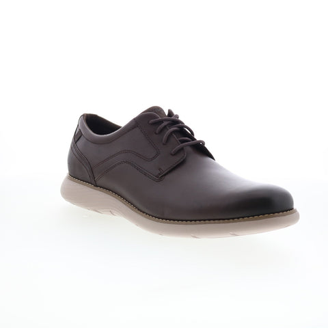 Rockport Garett Plain Toe Mens Brown Oxfords & Lace Ups Plain Toe Shoes