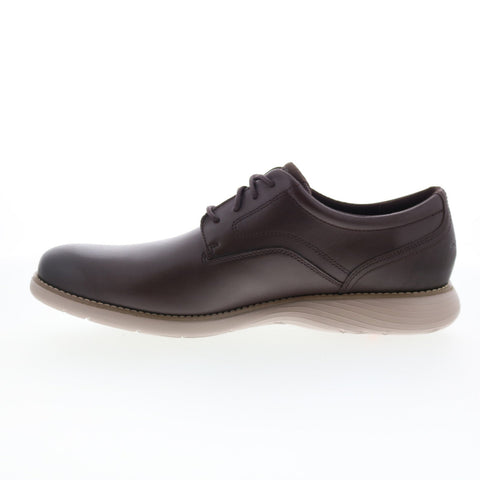 Rockport Garett Plain Toe Mens Brown Oxfords & Lace Ups Plain Toe Shoes