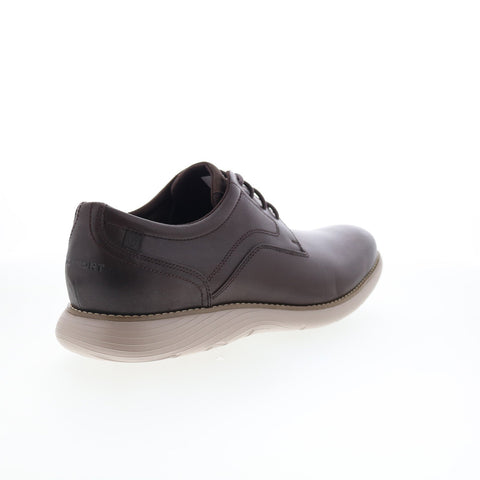 Rockport Garett Plain Toe Mens Brown Oxfords & Lace Ups Plain Toe Shoes