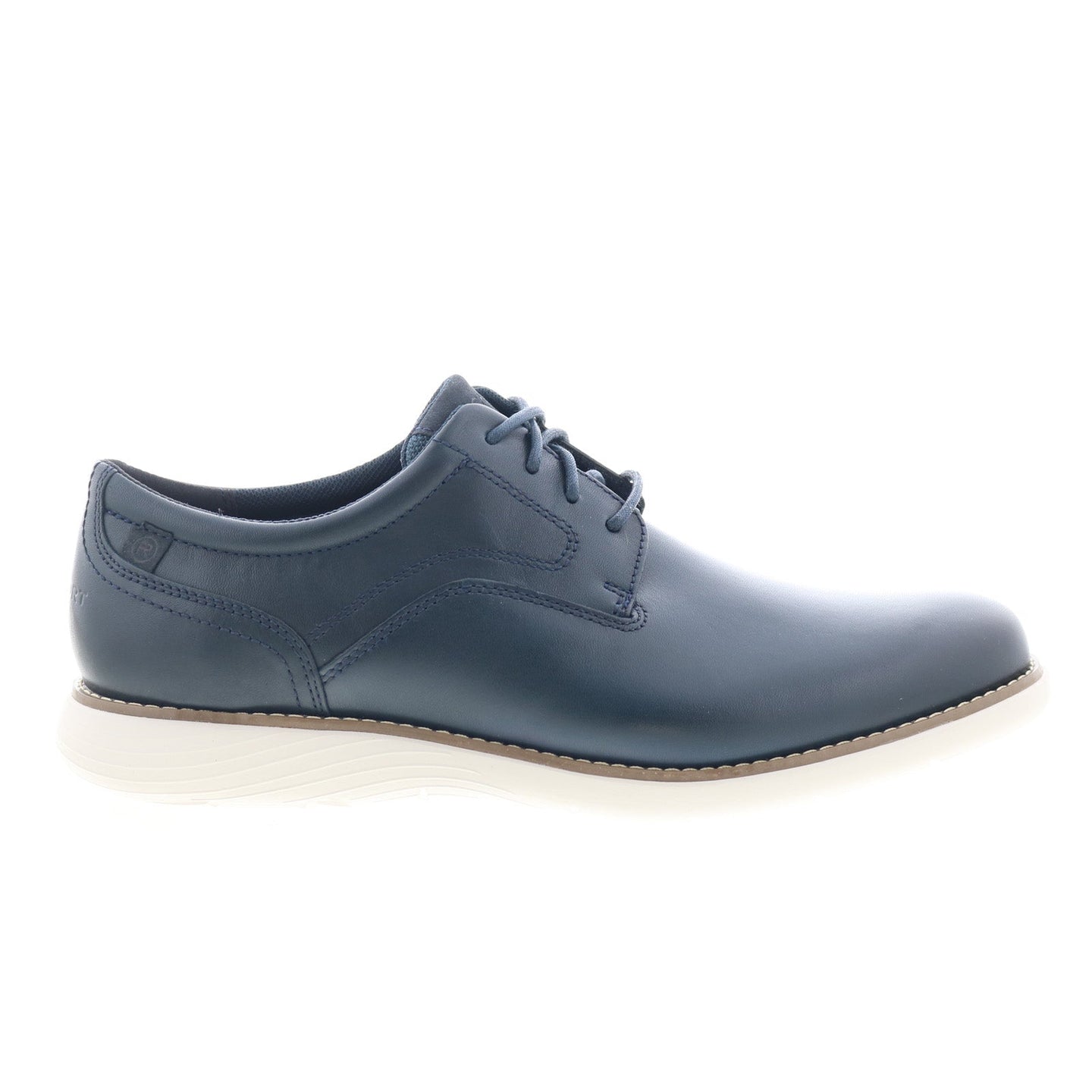 Rockport Garett Plain Toe CJ5650 Mens Blue Leather Oxfords Plain Toe S ...