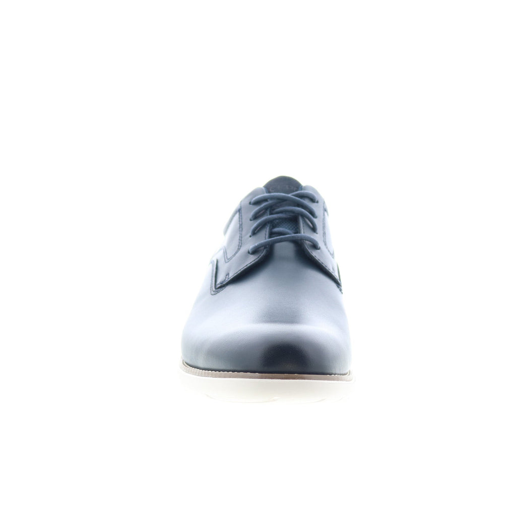 Rockport Garett Plain Toe CJ5650 Mens Blue Leather Oxfords Plain Toe S ...